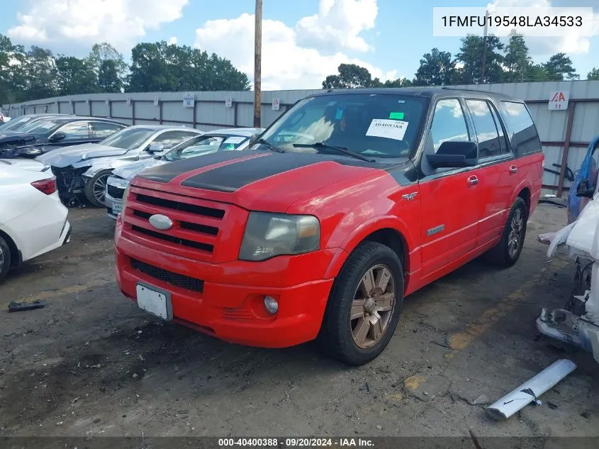 2008 Ford Expedition Limited VIN: 1FMFU19548LA34533 Lot: 40400388