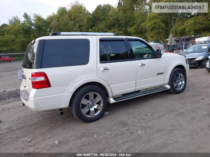 2008 Ford Expedition Limited VIN: 1FMFU20588LA04597 Lot: 40407736