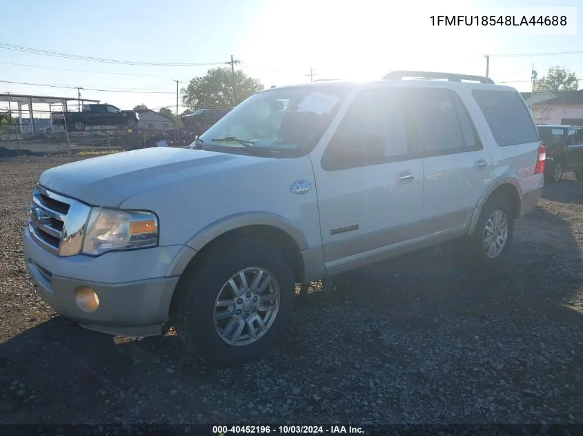 2008 Ford Expedition Eddie Bauer/King Ranch VIN: 1FMFU18548LA44688 Lot: 40452196