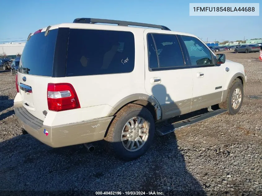 2008 Ford Expedition Eddie Bauer/King Ranch VIN: 1FMFU18548LA44688 Lot: 40452196