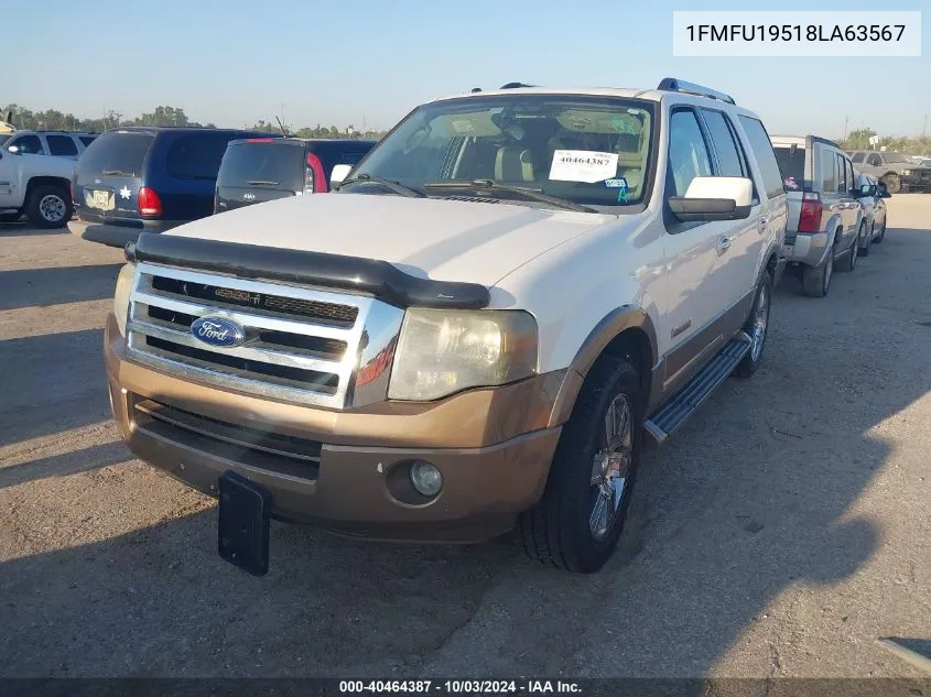 2008 Ford Expedition Limited VIN: 1FMFU19518LA63567 Lot: 40464387