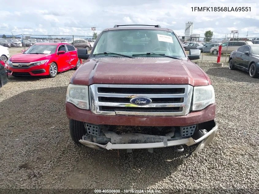 2008 Ford Expedition El Eddie Bauer/King Ranch VIN: 1FMFK18568LA69551 Lot: 40550600