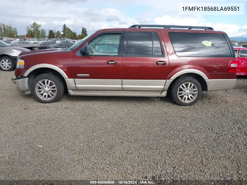 2008 Ford Expedition El Eddie Bauer/King Ranch VIN: 1FMFK18568LA69551 Lot: 40550600