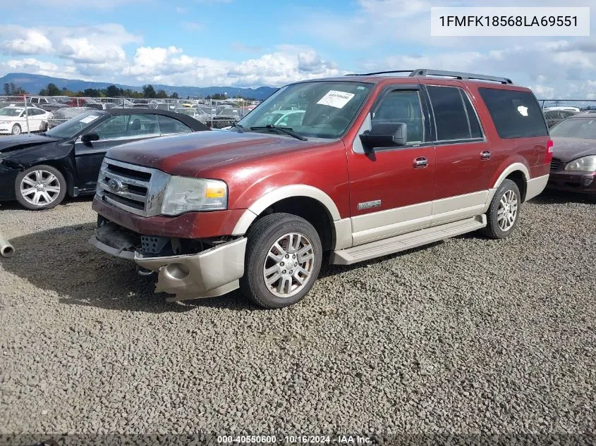 2008 Ford Expedition El Eddie Bauer/King Ranch VIN: 1FMFK18568LA69551 Lot: 40550600