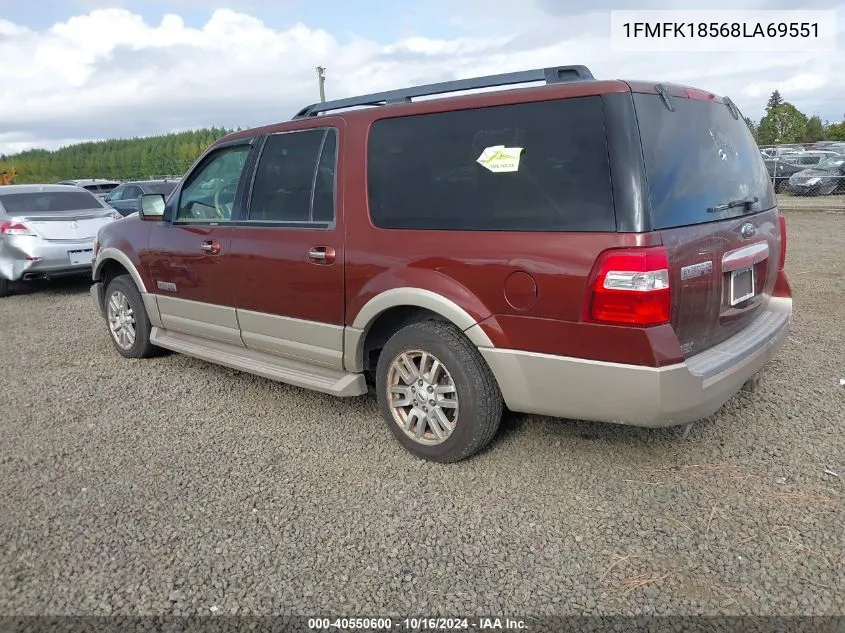 2008 Ford Expedition El Eddie Bauer/King Ranch VIN: 1FMFK18568LA69551 Lot: 40550600