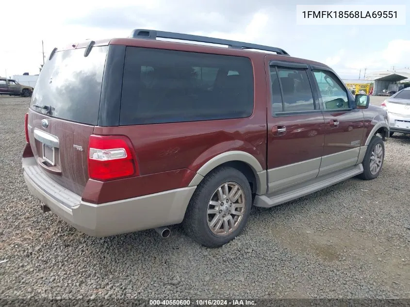 2008 Ford Expedition El Eddie Bauer/King Ranch VIN: 1FMFK18568LA69551 Lot: 40550600