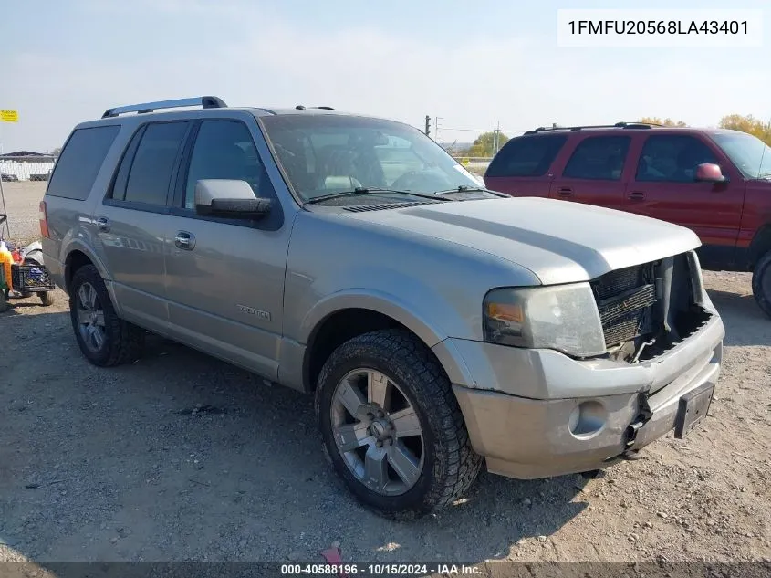 2008 Ford Expedition Limited VIN: 1FMFU20568LA43401 Lot: 40588196