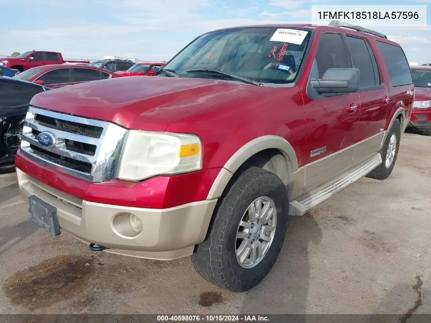 2008 Ford Expedition El Eddie Bauer/King Ranch VIN: 1FMFK18518LA57596 Lot: 40598076