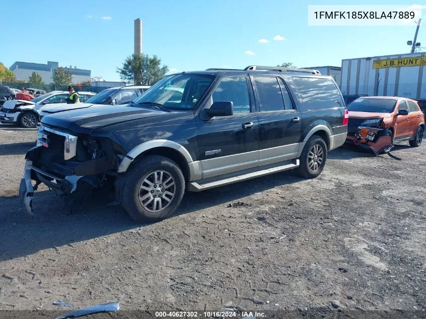 2008 Ford Expedition El Eddie Bauer VIN: 1FMFK185X8LA47889 Lot: 40627302