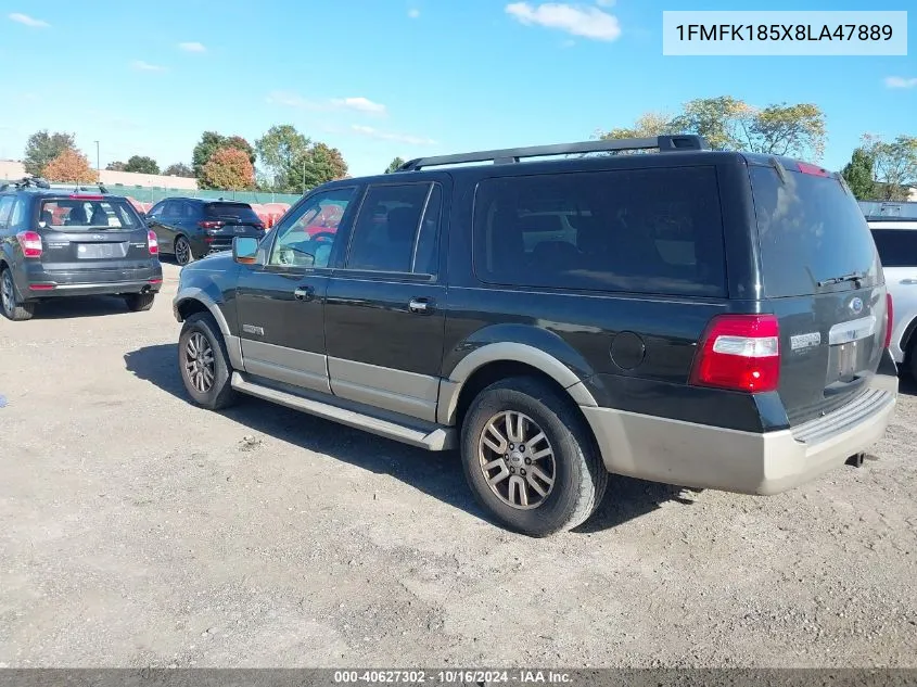 2008 Ford Expedition El Eddie Bauer VIN: 1FMFK185X8LA47889 Lot: 40627302