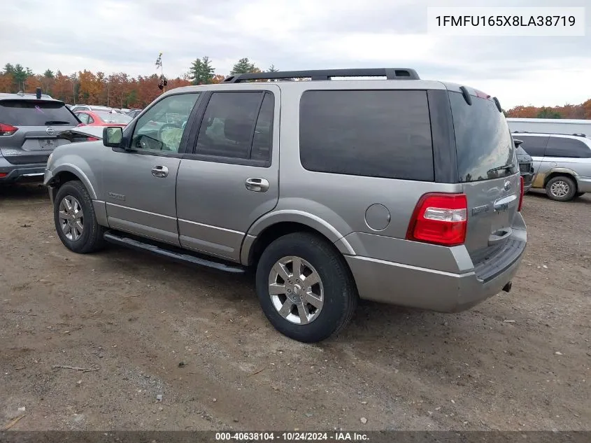 2008 Ford Expedition Xlt VIN: 1FMFU165X8LA38719 Lot: 40638104