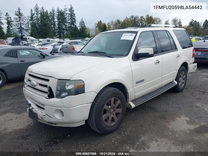 2008 Ford Expedition Limited VIN: 1FMFU20598LA54442 Lot: 40657886