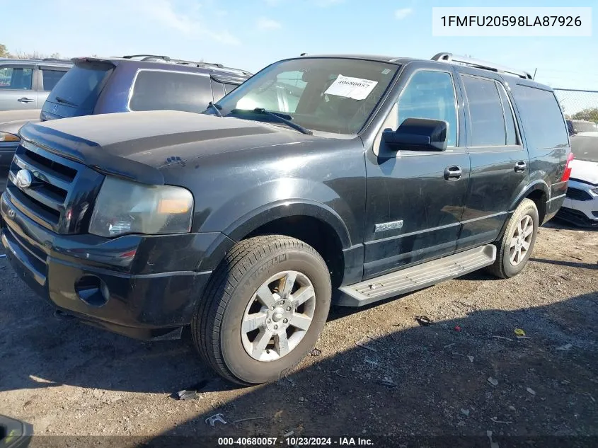 2008 Ford Expedition Limited VIN: 1FMFU20598LA87926 Lot: 40680057