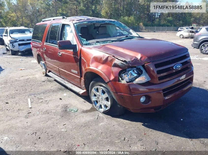 2008 Ford Expedition El Limited VIN: 1FMFK19548LA58885 Lot: 40695594