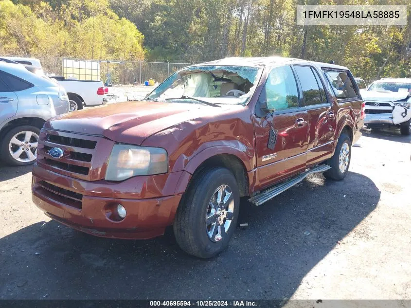 2008 Ford Expedition El Limited VIN: 1FMFK19548LA58885 Lot: 40695594