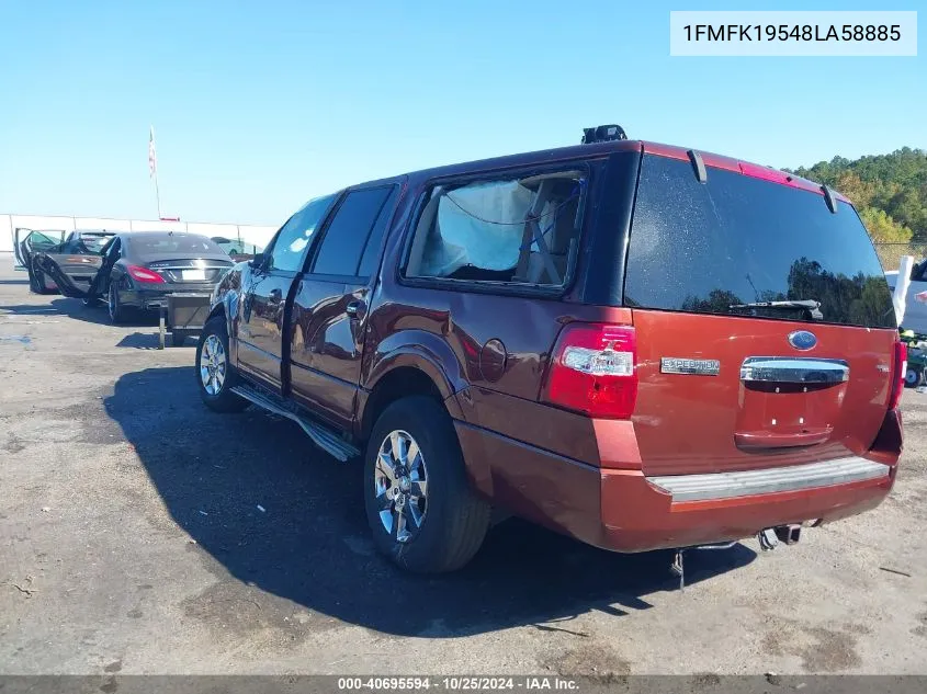 2008 Ford Expedition El Limited VIN: 1FMFK19548LA58885 Lot: 40695594