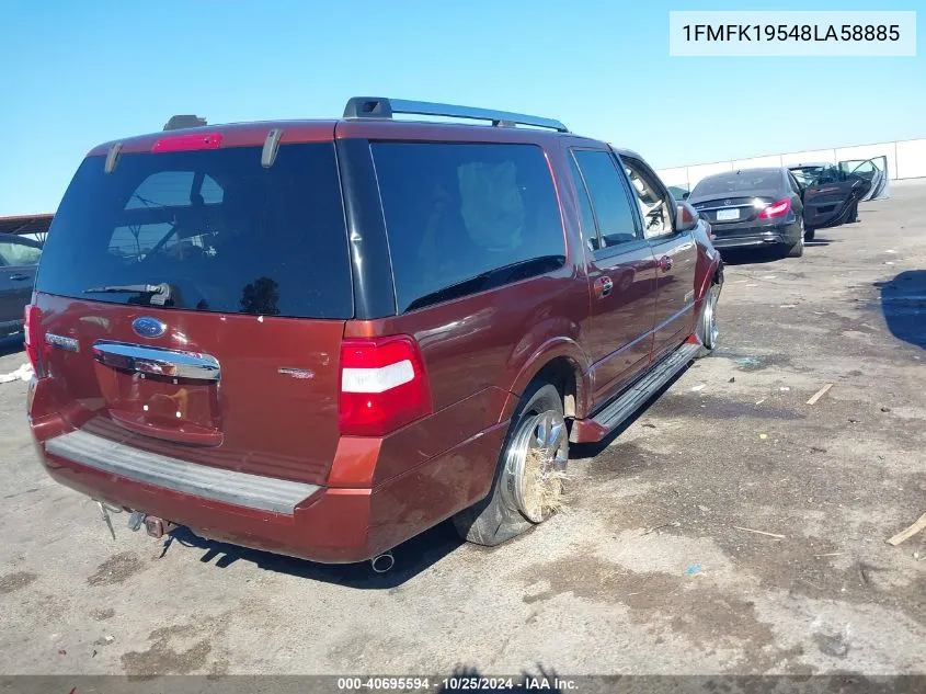 2008 Ford Expedition El Limited VIN: 1FMFK19548LA58885 Lot: 40695594