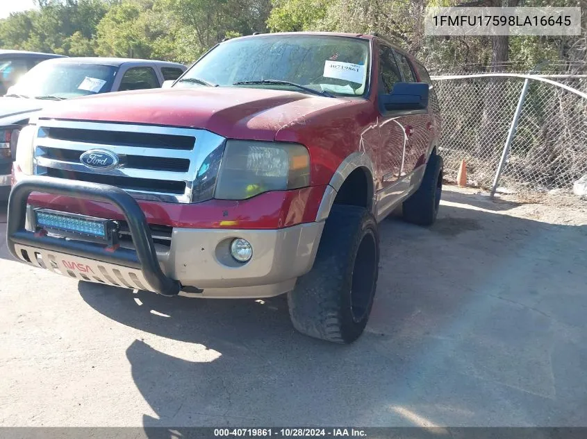 2008 Ford Expedition Eddie Bauer/King Ranch VIN: 1FMFU17598LA16645 Lot: 40719861