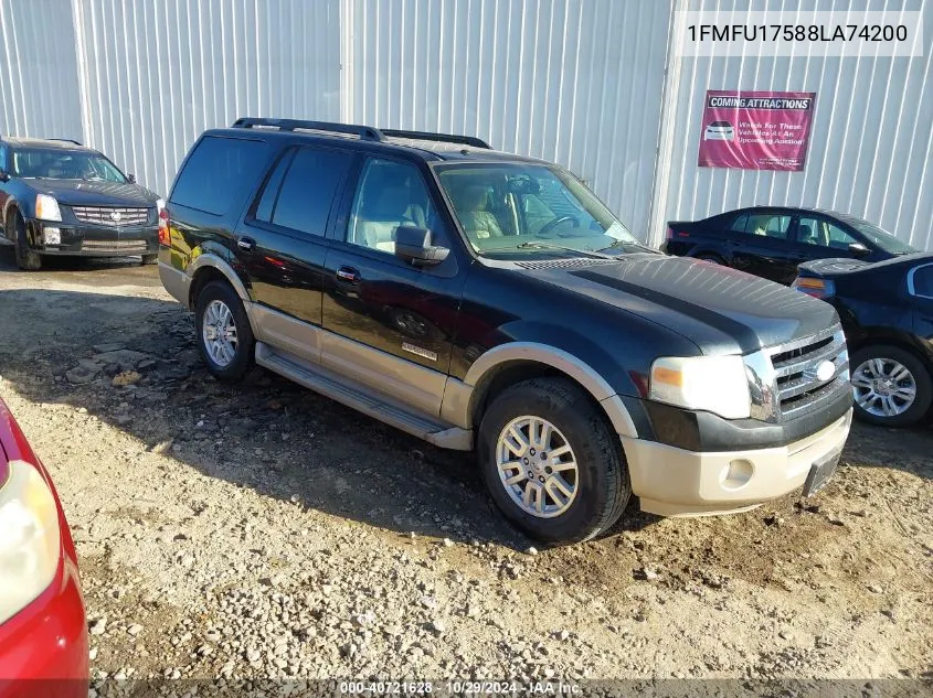 2008 Ford Expedition Eddie Bauer/King Ranch VIN: 1FMFU17588LA74200 Lot: 40721628