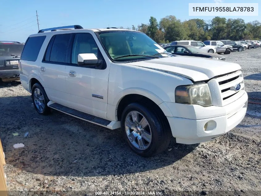 2008 Ford Expedition Limited VIN: 1FMFU19558LA78783 Lot: 40734154