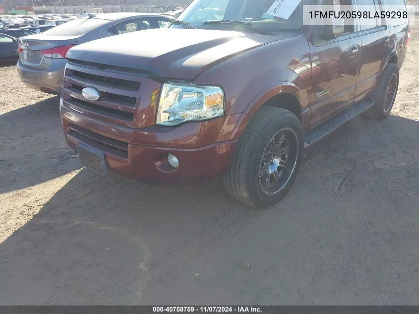 2008 Ford Expedition Limited VIN: 1FMFU20598LA59298 Lot: 40758759