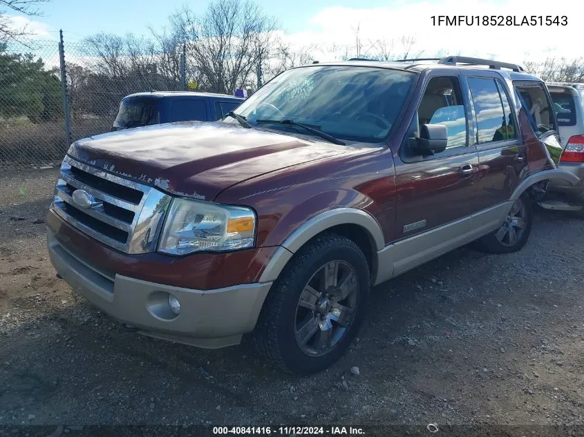 1FMFU18528LA51543 2008 Ford Expedition Eddie Bauer/King Ranch