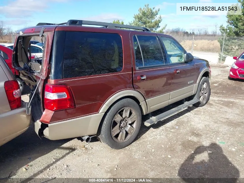 1FMFU18528LA51543 2008 Ford Expedition Eddie Bauer/King Ranch