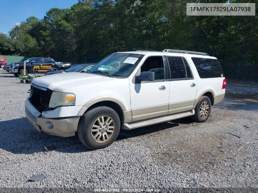 2009 Ford Expedition El Eddie Bauer/King Ranch VIN: 1FMFK17529LA07938 Lot: 40337602