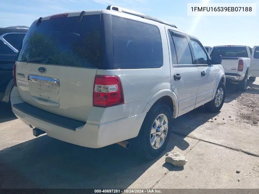 2009 Ford Expedition Xlt VIN: 1FMFU16539EB07188 Lot: 40697281