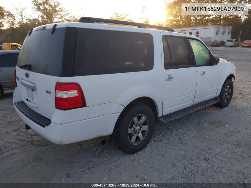 2009 Ford Expedition El Xlt VIN: 1FMFK15529LA07909 Lot: 40713265