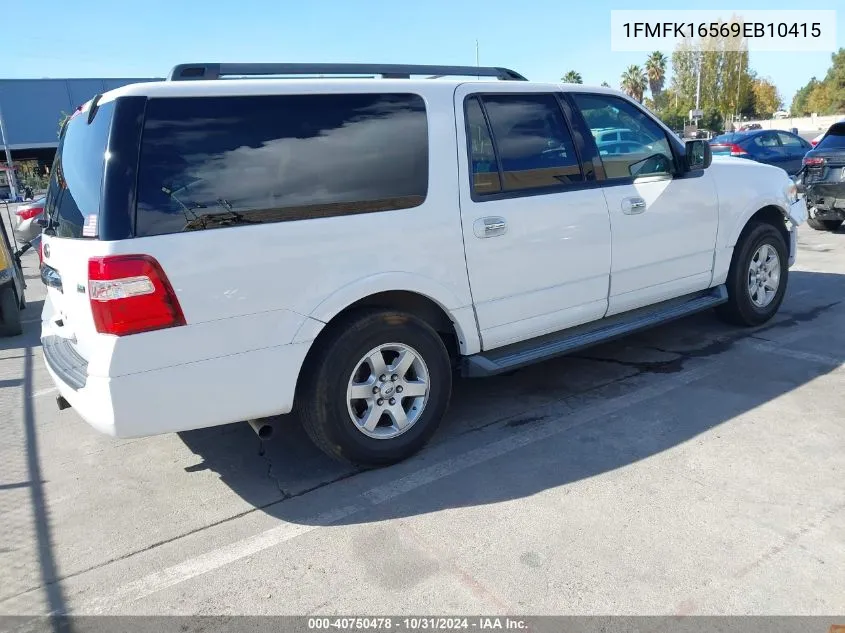 2009 Ford Expedition El Xlt VIN: 1FMFK16569EB10415 Lot: 40750478