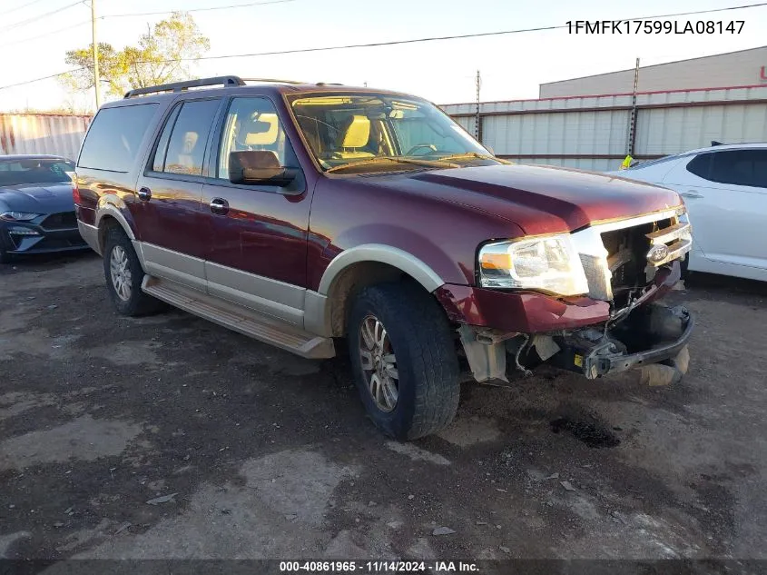 2009 Ford Expedition El Eddie Bauer/King Ranch VIN: 1FMFK17599LA08147 Lot: 40861965