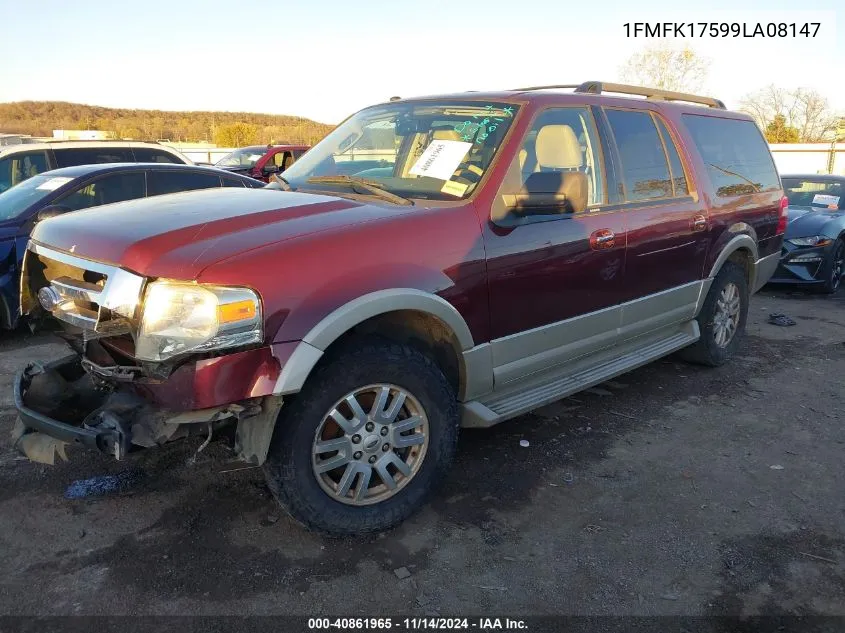 2009 Ford Expedition El Eddie Bauer/King Ranch VIN: 1FMFK17599LA08147 Lot: 40861965