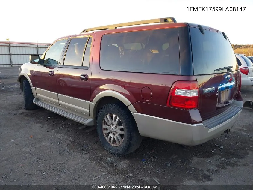 2009 Ford Expedition El Eddie Bauer/King Ranch VIN: 1FMFK17599LA08147 Lot: 40861965