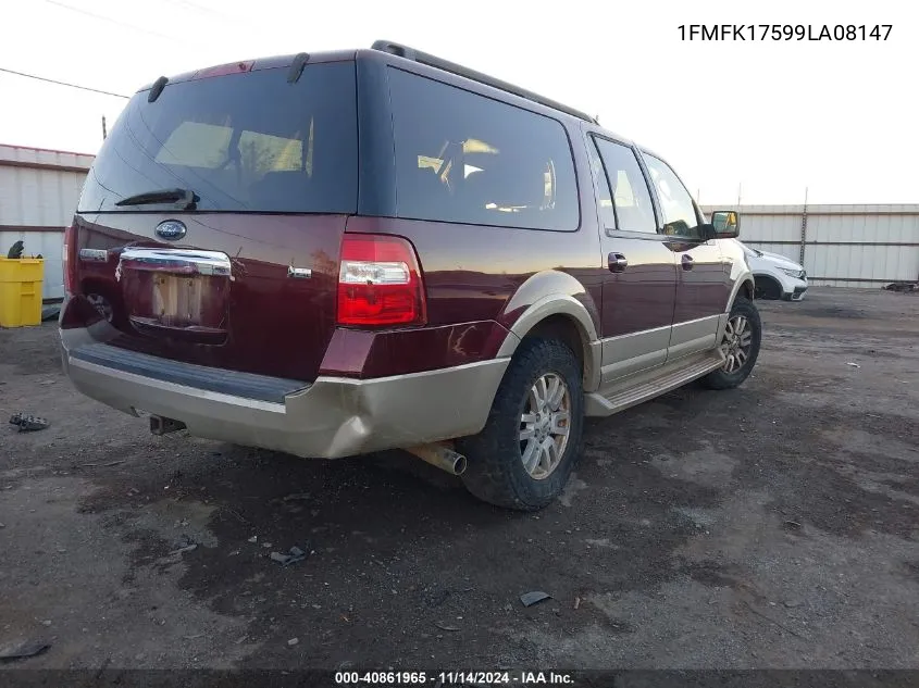 2009 Ford Expedition El Eddie Bauer/King Ranch VIN: 1FMFK17599LA08147 Lot: 40861965