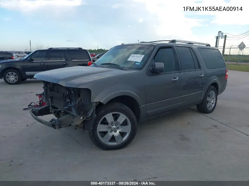 2010 Ford Expedition El Limited VIN: 1FMJK1K55AEA00914 Lot: 40173337