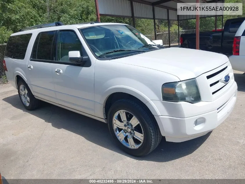 2010 Ford Expedition El Limited VIN: 1FMJK1K55AEA00928 Lot: 40232495