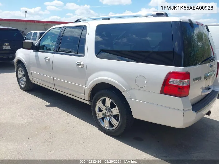 1FMJK1K55AEA00928 2010 Ford Expedition El Limited