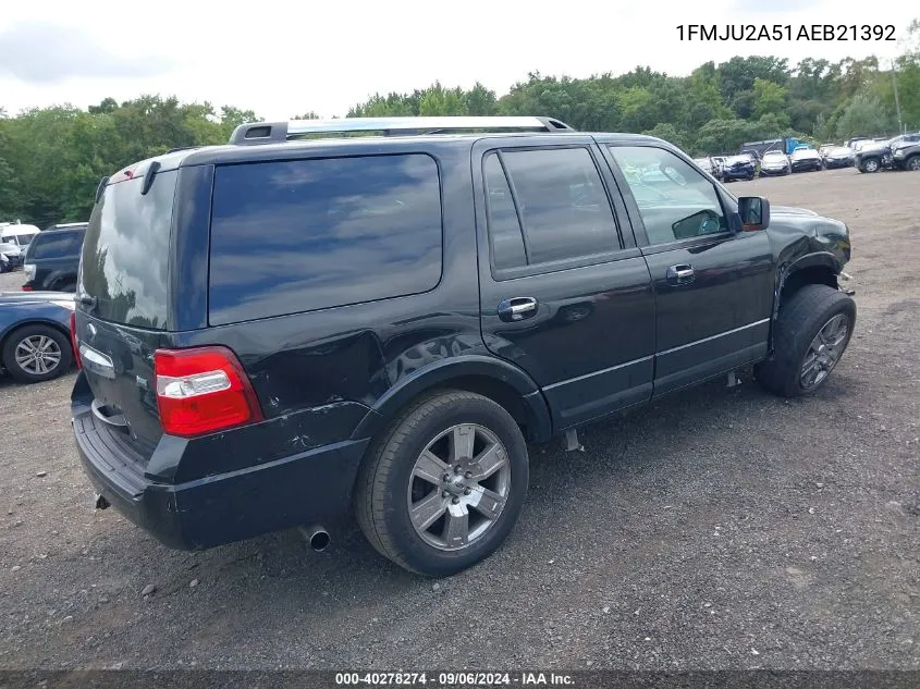 2010 Ford Expedition Limited VIN: 1FMJU2A51AEB21392 Lot: 40278274