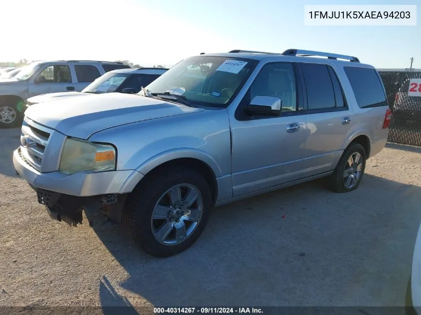 2010 Ford Expedition Limited VIN: 1FMJU1K5XAEA94203 Lot: 40314267