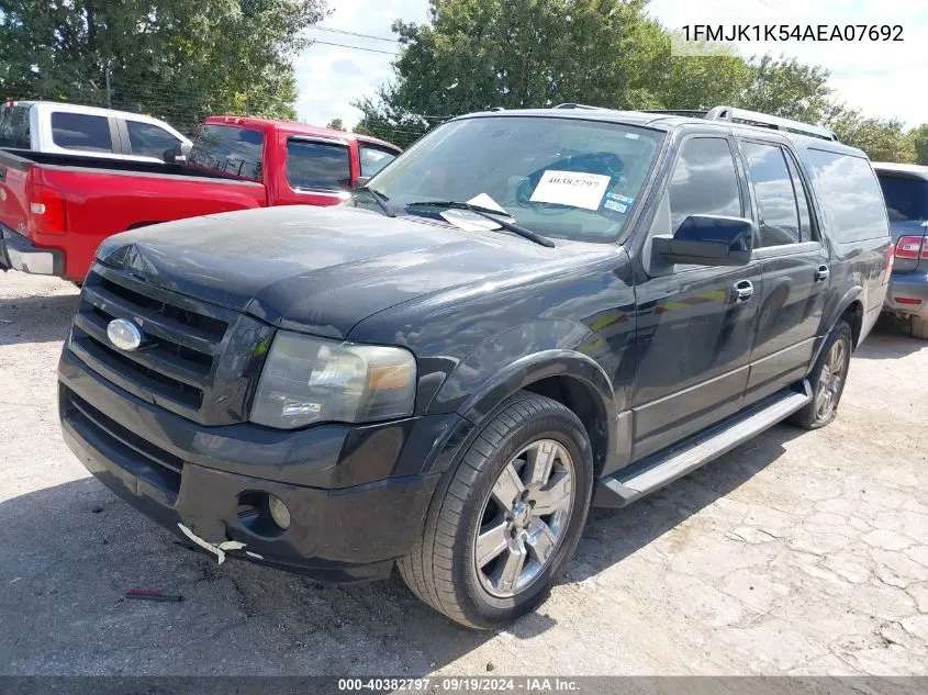 2010 Ford Expedition El Limited VIN: 1FMJK1K54AEA07692 Lot: 40382797