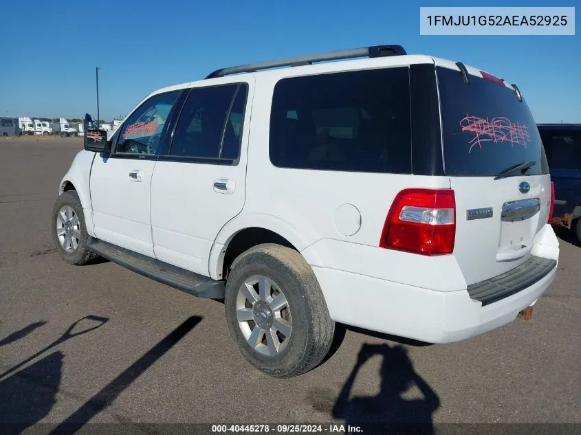 2010 Ford Expedition Xlt VIN: 1FMJU1G52AEA52925 Lot: 40445278