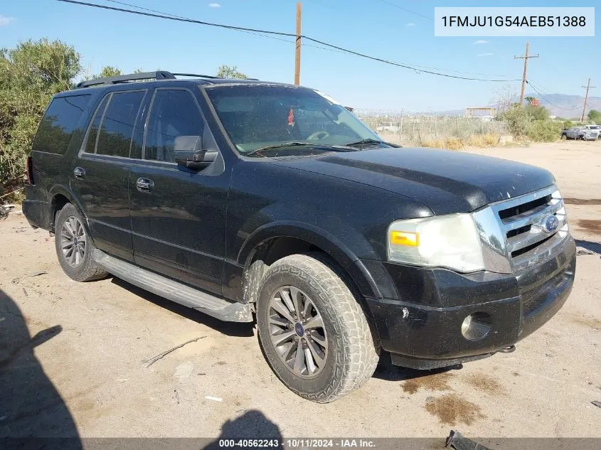 2010 Ford Expedition Xlt VIN: 1FMJU1G54AEB51388 Lot: 40562243