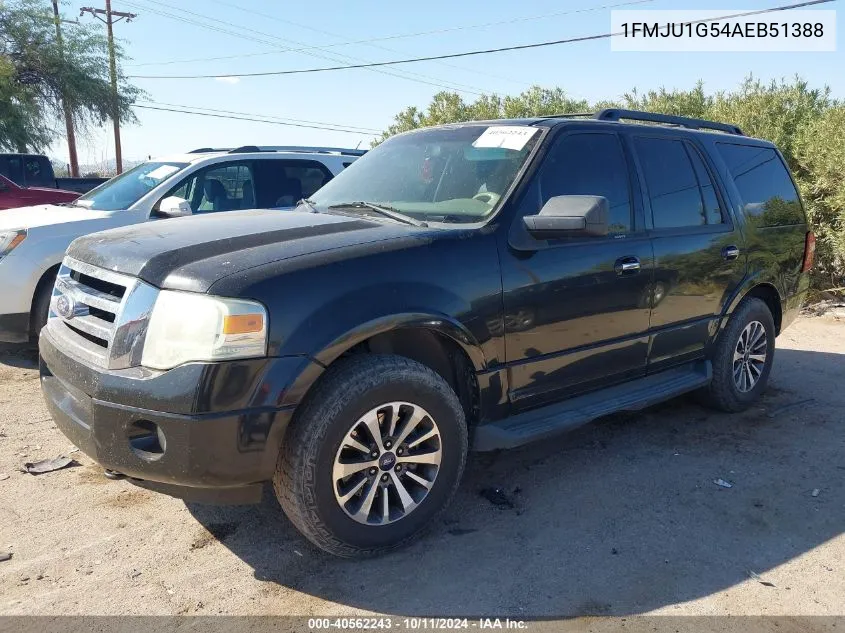 2010 Ford Expedition Xlt VIN: 1FMJU1G54AEB51388 Lot: 40562243