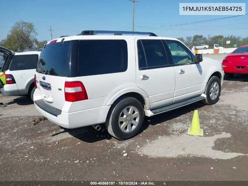 2010 Ford Expedition Limited VIN: 1FMJU1K51AEB54725 Lot: 40568197