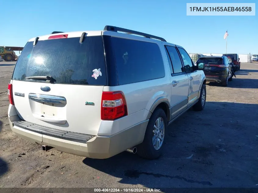 2010 Ford Expedition El Eddie Bauer VIN: 1FMJK1H55AEB46558 Lot: 40612284