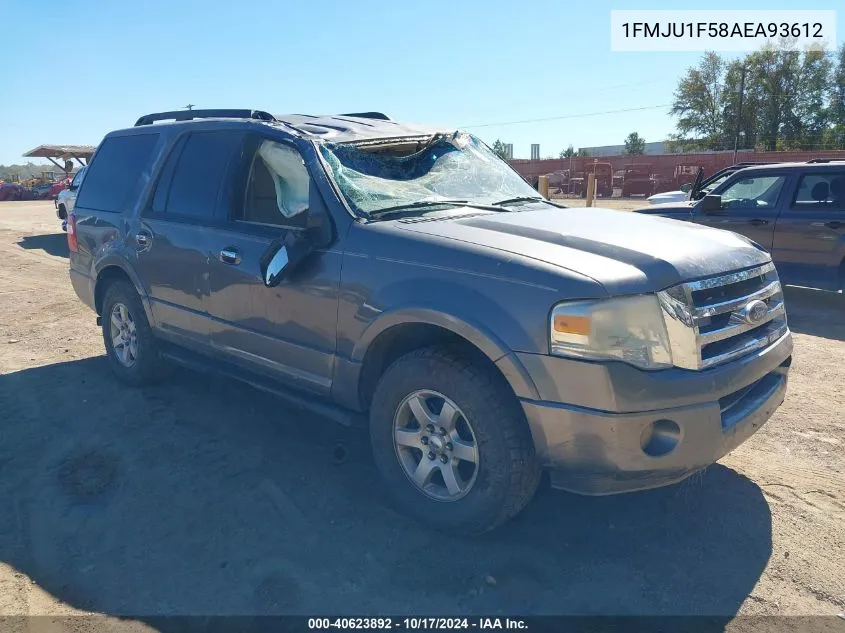 2010 Ford Expedition Xlt VIN: 1FMJU1F58AEA93612 Lot: 40623892