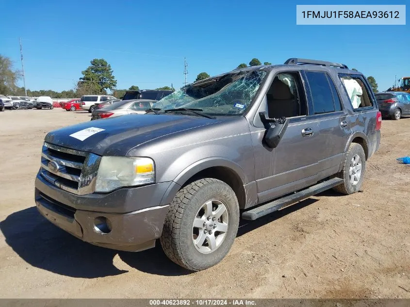 2010 Ford Expedition Xlt VIN: 1FMJU1F58AEA93612 Lot: 40623892