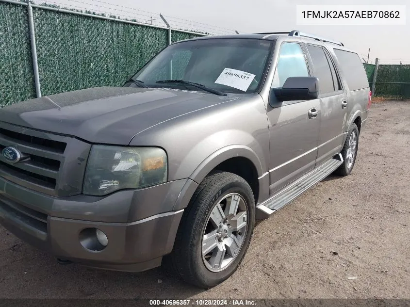 2010 Ford Expedition El Limited VIN: 1FMJK2A57AEB70862 Lot: 40696357