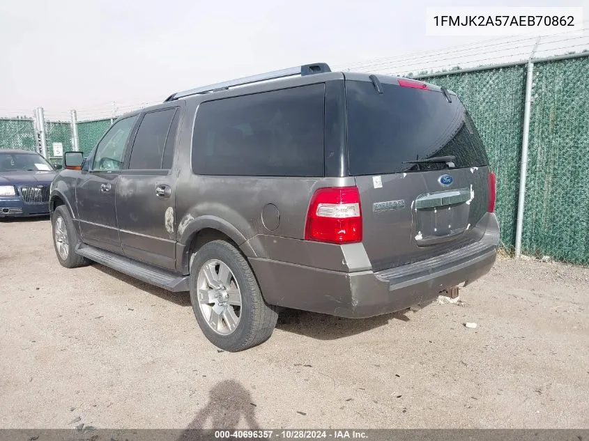 2010 Ford Expedition El Limited VIN: 1FMJK2A57AEB70862 Lot: 40696357